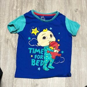 Blue and Teal Kids Shirt - Time for Bed Design